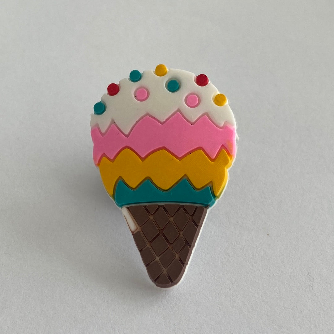 Ice Cream in a Cone with Sprinkles