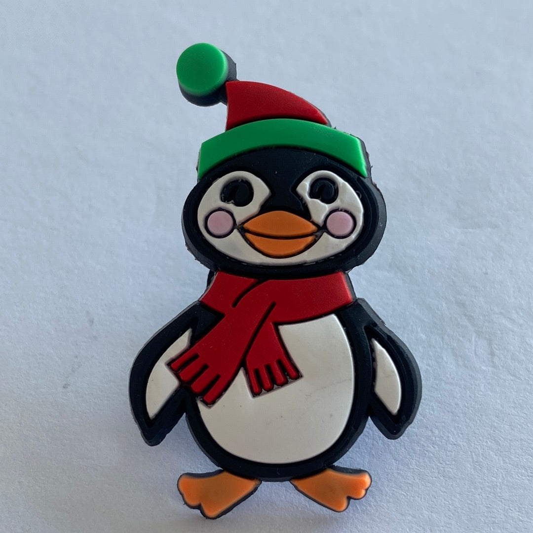 Christmas Penguin Red and Green Hat