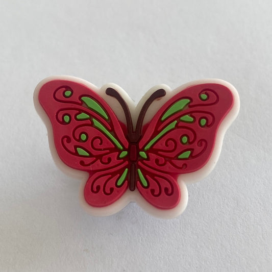 Butterfly - Green and Pink