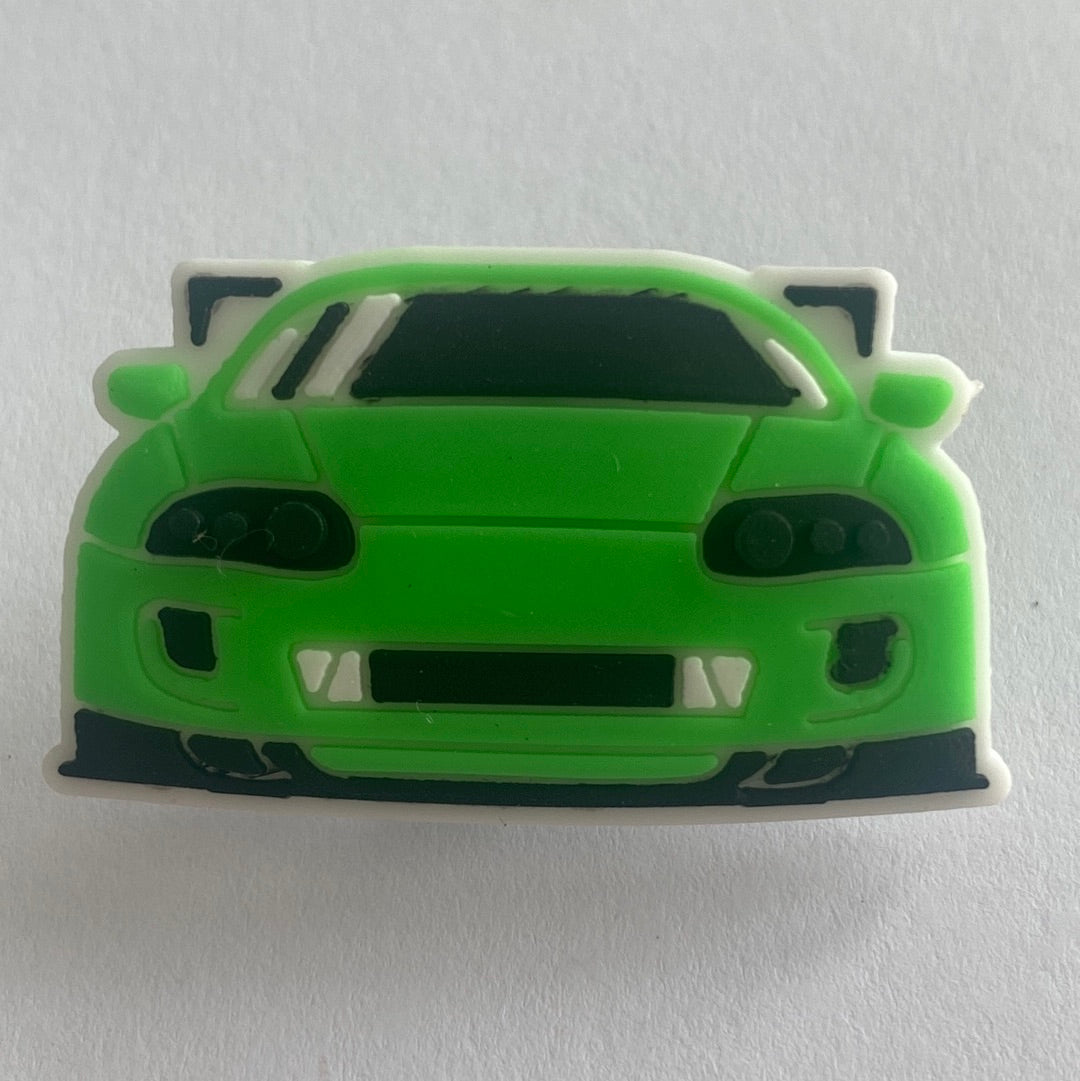 Neon Green Car Front