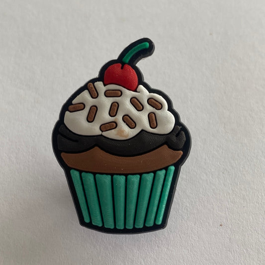 Chocolate Cupcake with Cherry on Top