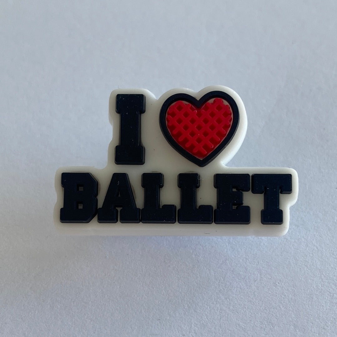 I Love Ballet Red Heart