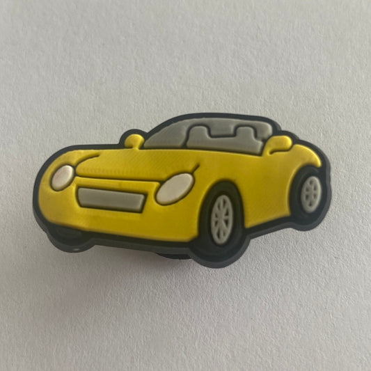 Yellow Convertible Car