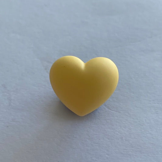 3D Creamy Heart - Yellow