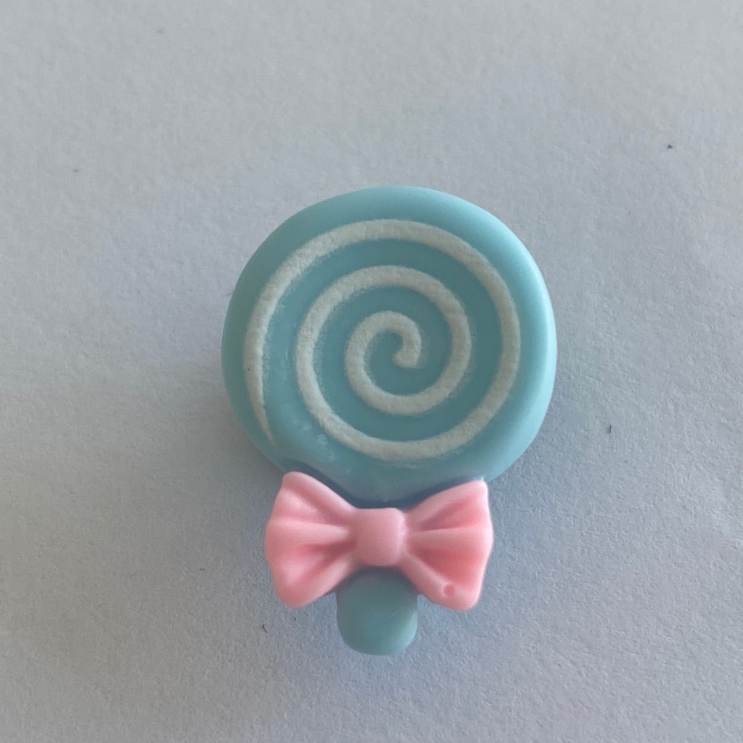 Swirl Lollipop - Pale Blue