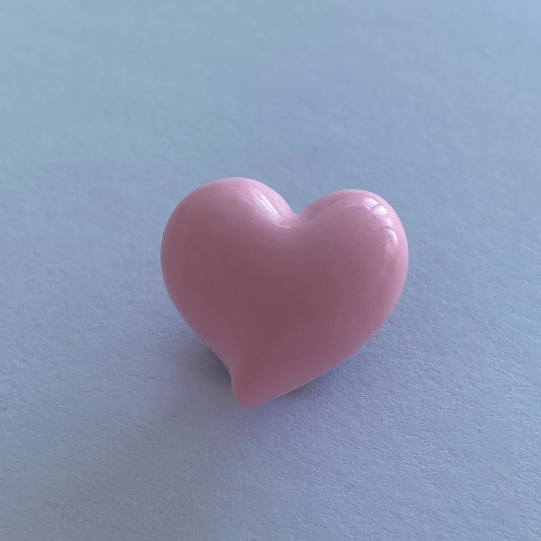 3D Glossy Heart - Pale Pink