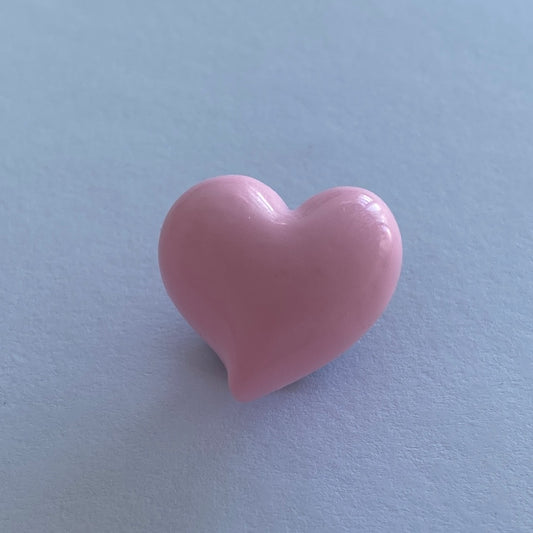 3D Glossy Heart - Pale Pink