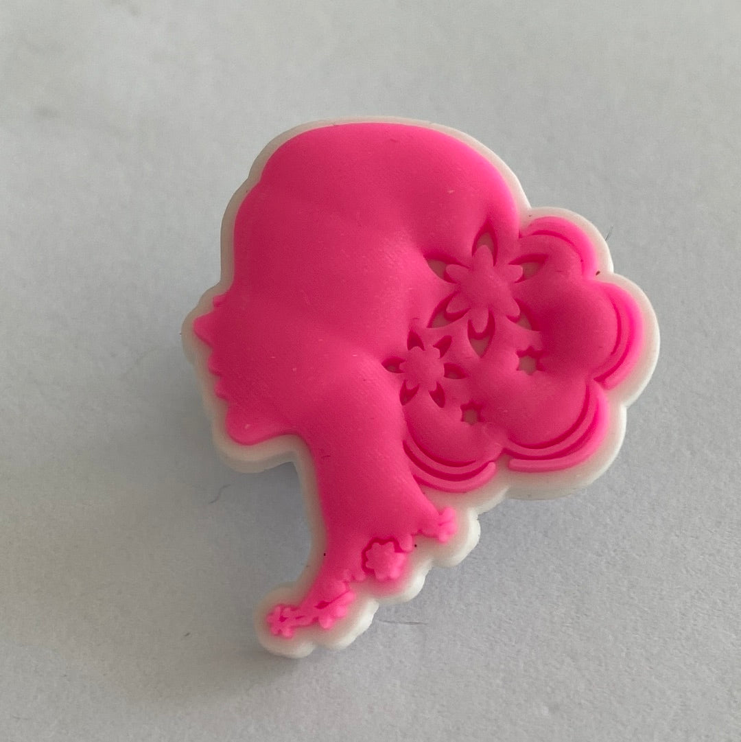 Barbie Pink Head Silhouette Bun