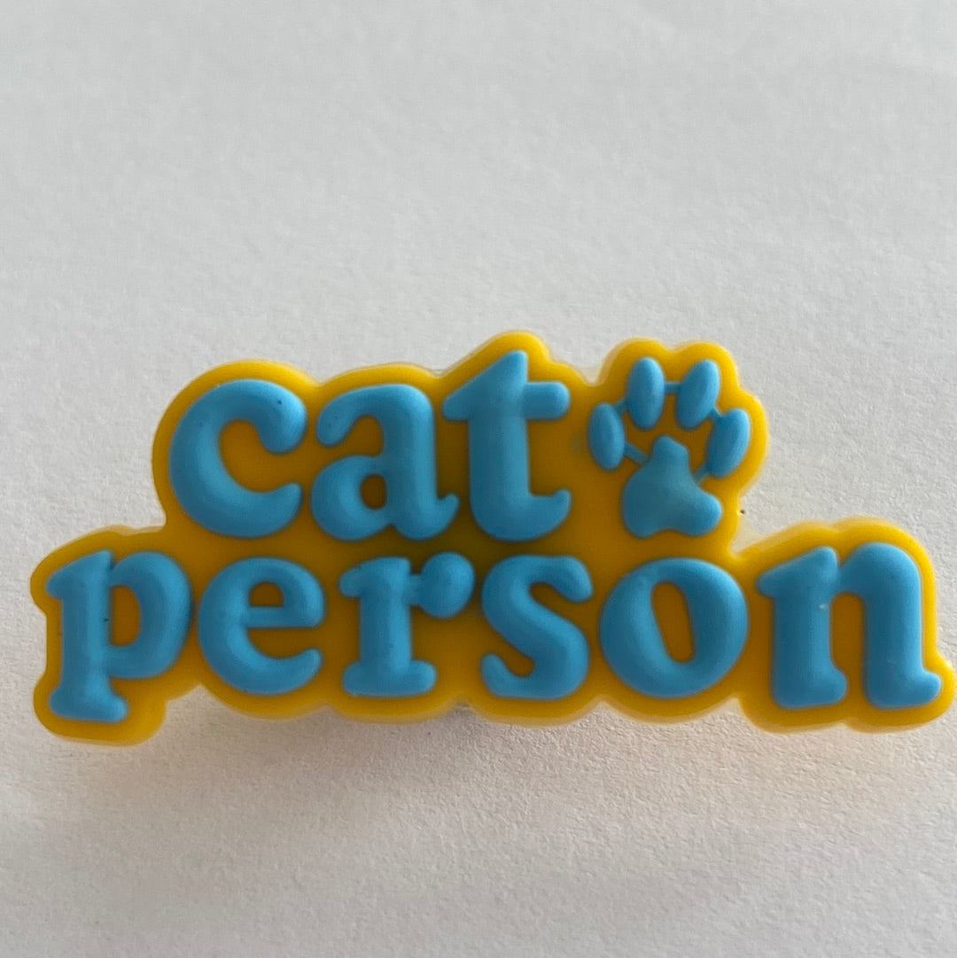 Cat Person Blue and Yellow