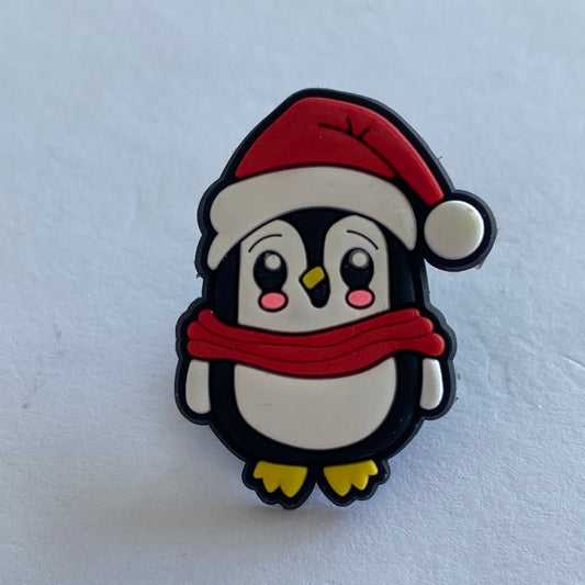 Christmas Penguin Red Hat and Scarf