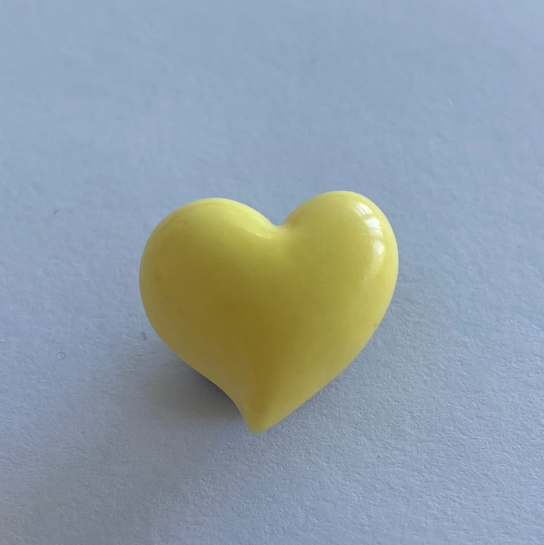 3D Glossy Heart - Yellow