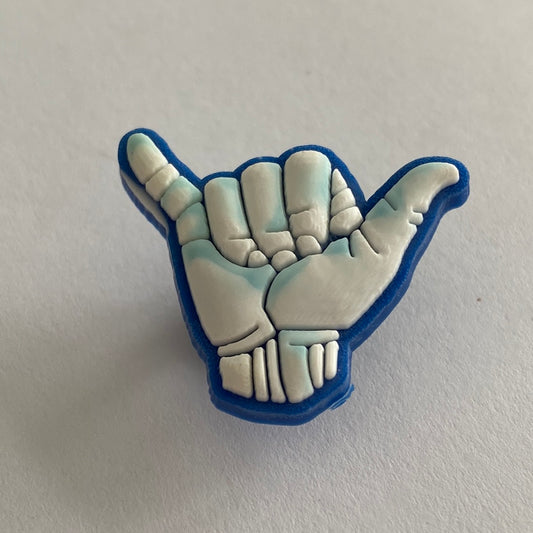 Hang Loose Hands Blue Edge