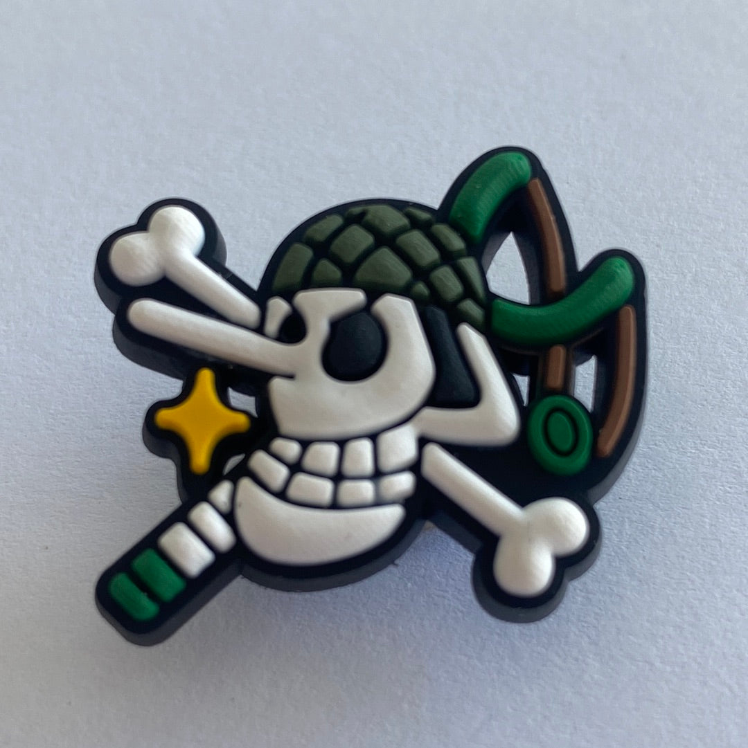 Pirate Skull with Green