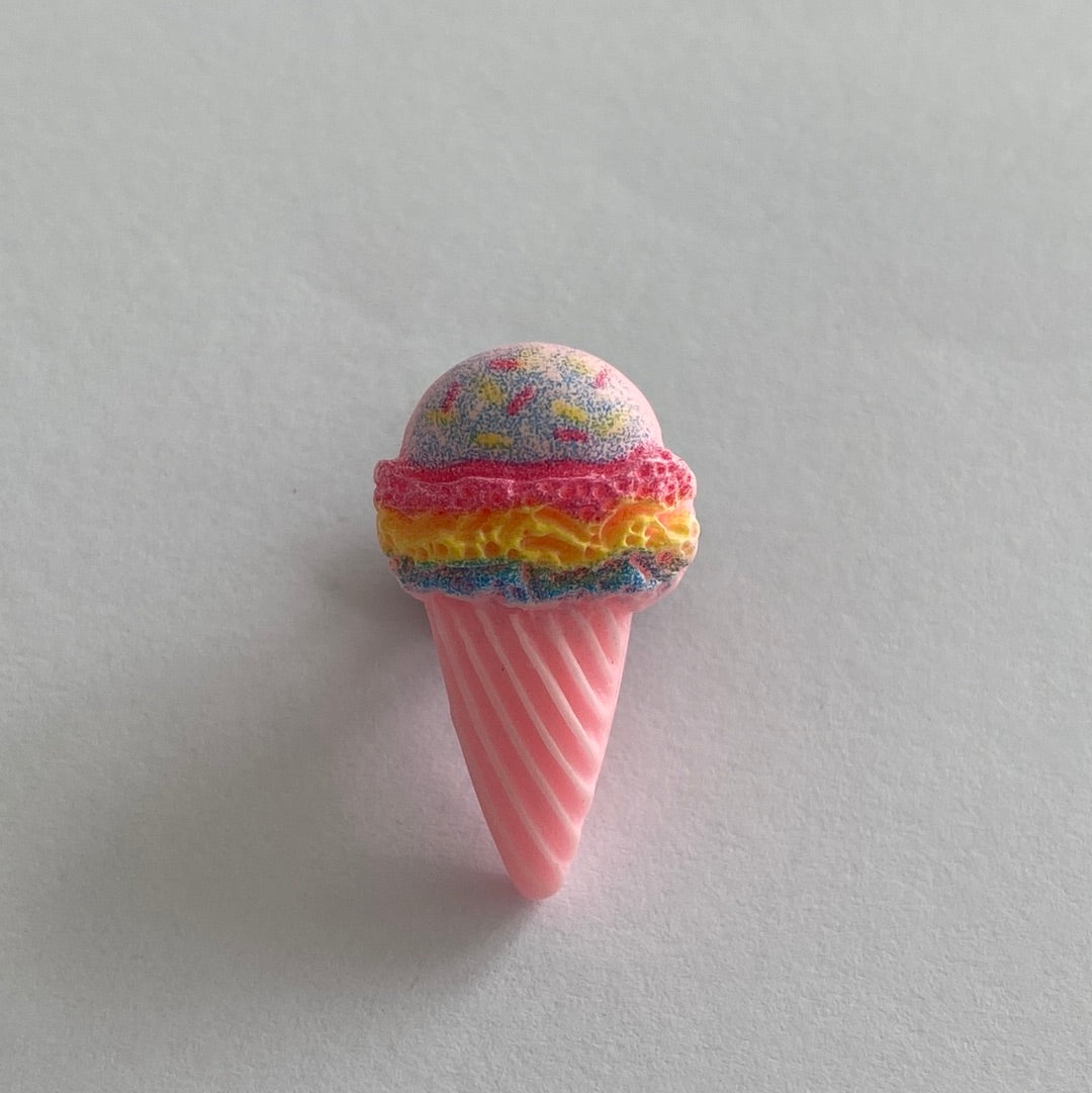 Rainbow Ice Cream with Sprinkles