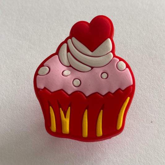 Strawberry Cupcake with Heart on Top