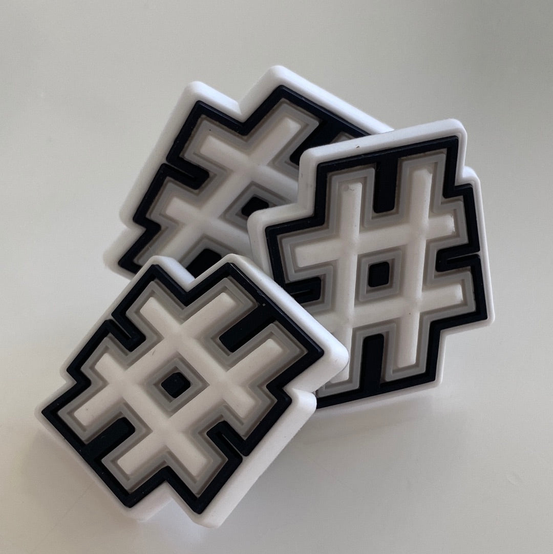Hash Tag - White