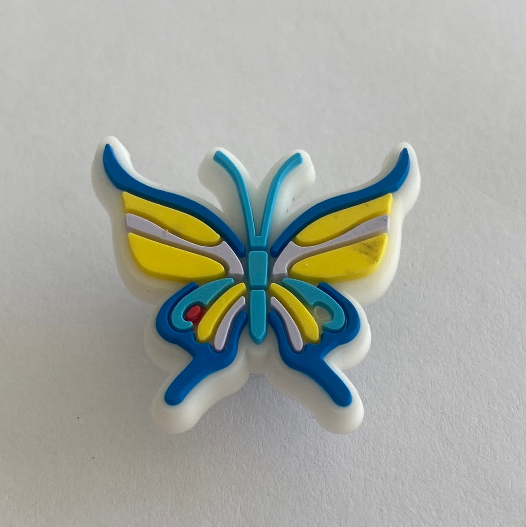 Butterfly - Blue and Yellow Pointy