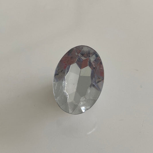 Faux Oval Cut Diamond