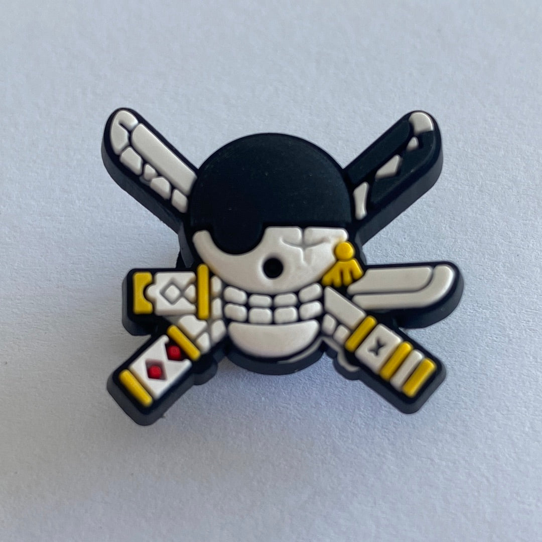 Pirate Skull and knife with Eye Patch